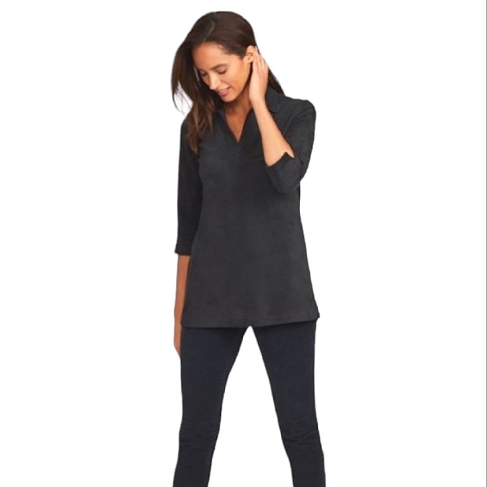 J. McLaughlin Janis Faux Suede Tunic size M